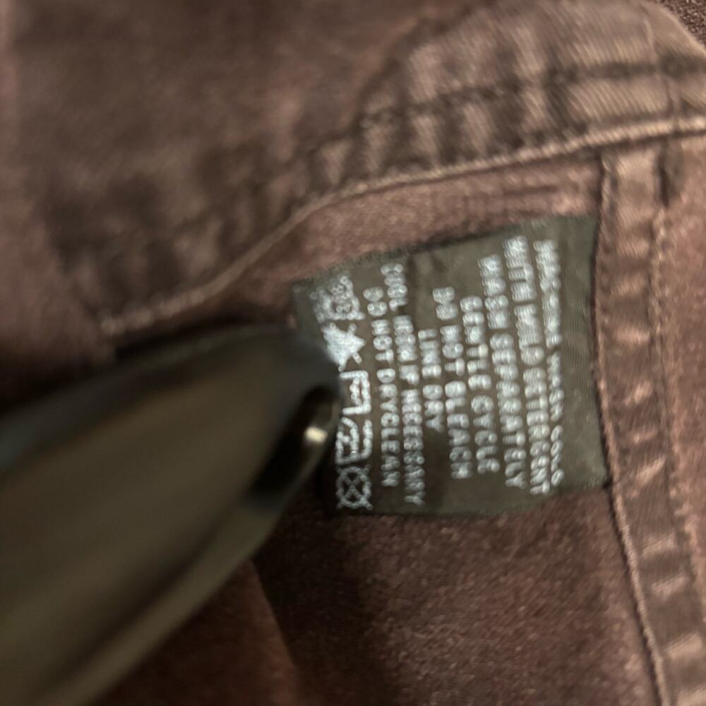 Indigo Palms by Tommy Bahama Gray Wash Denim Y2K Utility Whimsigoth Jacket Sz-M - Picture 7 of 8